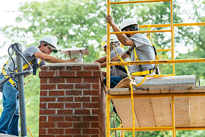 Chimney cap installation - Madewell Masonry