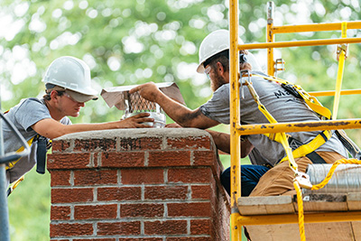 Chimney cap installation - Madewell Masonry2