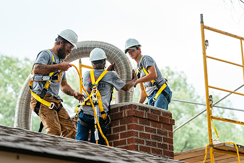 New chimney liner installation - Madewell Masonry